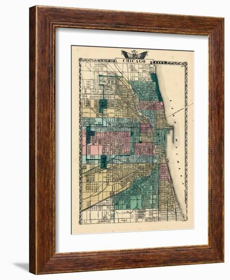 1876, Chicago, Illinois, United States-null-Framed Giclee Print