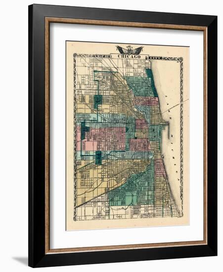 1876, Chicago, Illinois, United States-null-Framed Giclee Print