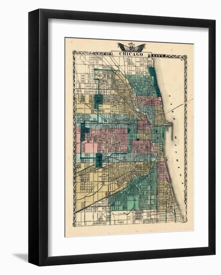 1876, Chicago, Illinois, United States-null-Framed Giclee Print