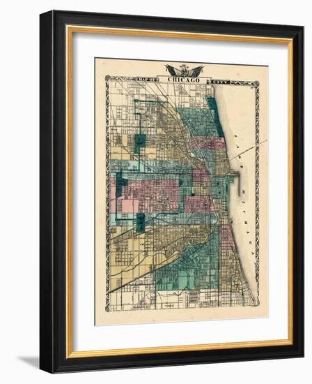 1876, Chicago, Illinois, United States-null-Framed Giclee Print