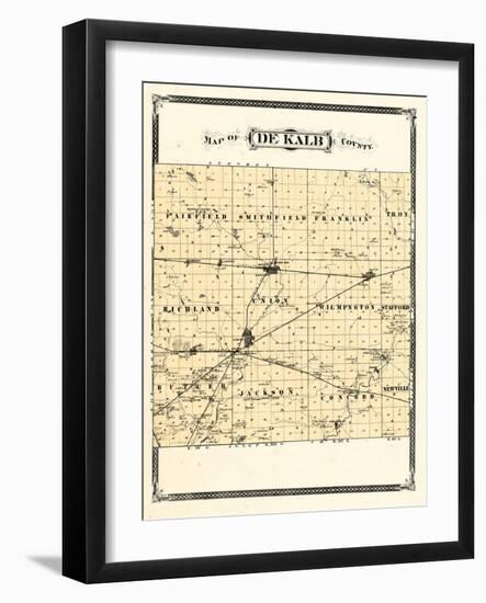 1876, De Kalb County, Indiana, United States-null-Framed Giclee Print