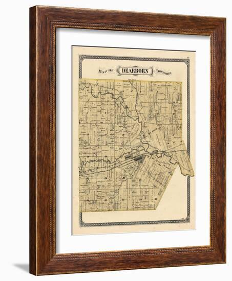 1876, Dearborn Township, Rouge, Michigan, United States-null-Framed Giclee Print