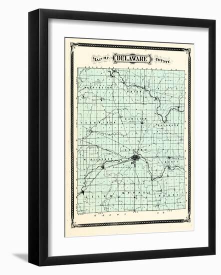 1876, Delaware County, Indiana, United States-null-Framed Giclee Print