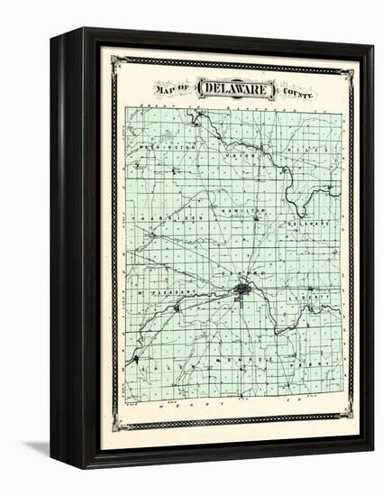 1876, Delaware County, Indiana, United States-null-Framed Premier Image Canvas