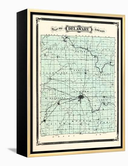 1876, Delaware County, Indiana, United States-null-Framed Premier Image Canvas