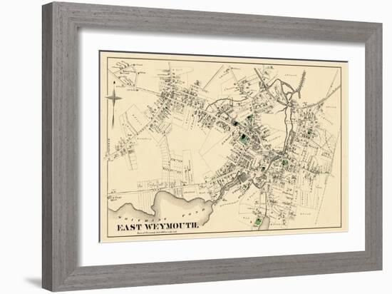 1876, East Weymouth Town, Massachusetts, United States-null-Framed Giclee Print