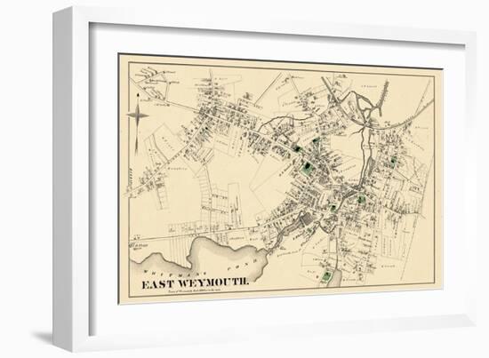 1876, East Weymouth Town, Massachusetts, United States-null-Framed Giclee Print