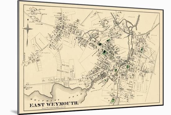 1876, East Weymouth Town, Massachusetts, United States-null-Mounted Giclee Print