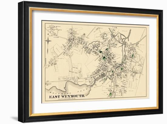 1876, East Weymouth Town, Massachusetts, United States-null-Framed Giclee Print