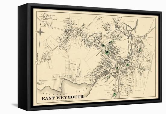 1876, East Weymouth Town, Massachusetts, United States-null-Framed Premier Image Canvas