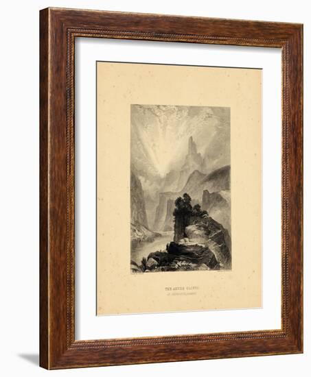 1876, Green River View of the Azure Cliffs, Colorado, United States-null-Framed Giclee Print