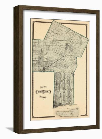 1876, Hamtramck Township, Detroit River, Leesville P.O., Norris, Belle Isle, Michigan, United State-null-Framed Giclee Print