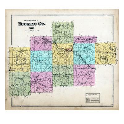 Hocking County Ohio Map