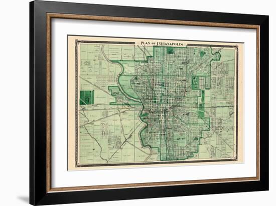 1876, Indianapolis, Indiana, United States-null-Framed Giclee Print