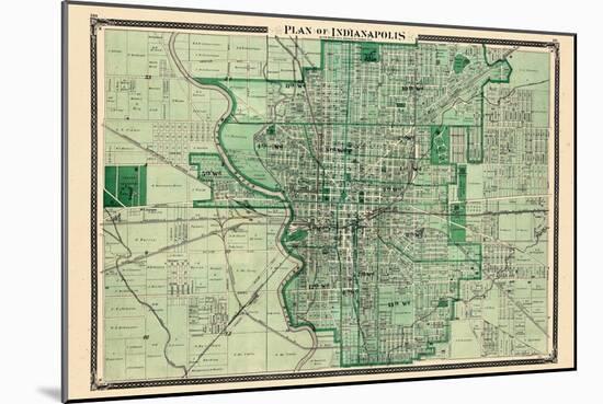 1876, Indianapolis, Indiana, United States-null-Mounted Giclee Print