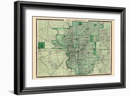 1876, Indianapolis, Indiana, United States-null-Framed Giclee Print