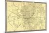 1876, Indianapolis - Plan, Indiana, United States-null-Mounted Giclee Print