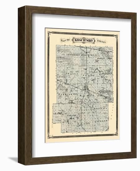 1876, Kosciusko County, Indiana, United States-null-Framed Giclee Print