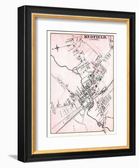 1876, Medfield - Town, Massachusetts, United States-null-Framed Giclee Print