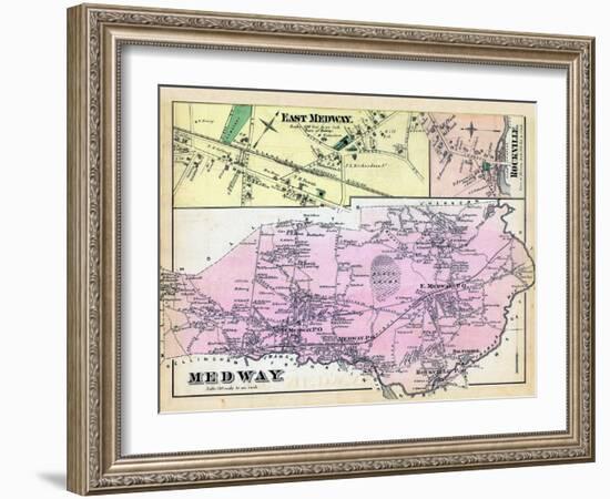 1876, Medway, East Medway, Medway East, Rockville, Massachusetts, United States-null-Framed Giclee Print