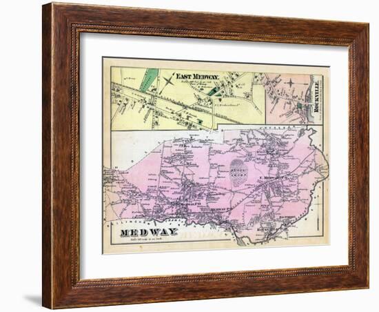 1876, Medway, East Medway, Medway East, Rockville, Massachusetts, United States-null-Framed Giclee Print