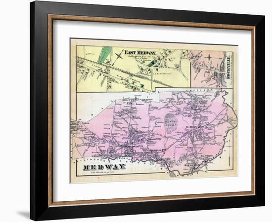 1876, Medway, East Medway, Medway East, Rockville, Massachusetts, United States-null-Framed Giclee Print