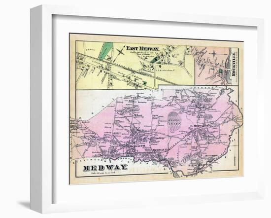 1876, Medway, East Medway, Medway East, Rockville, Massachusetts, United States-null-Framed Giclee Print