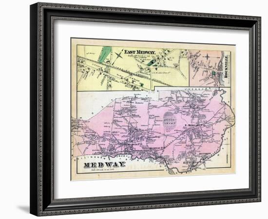 1876, Medway, East Medway, Medway East, Rockville, Massachusetts, United States-null-Framed Giclee Print