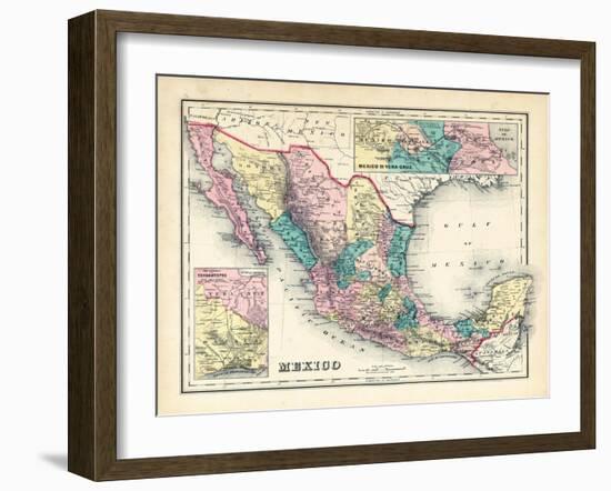 1876, Mexico, Panama, North America-null-Framed Giclee Print