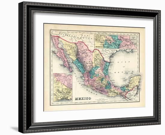 1876, Mexico, Panama, North America-null-Framed Giclee Print