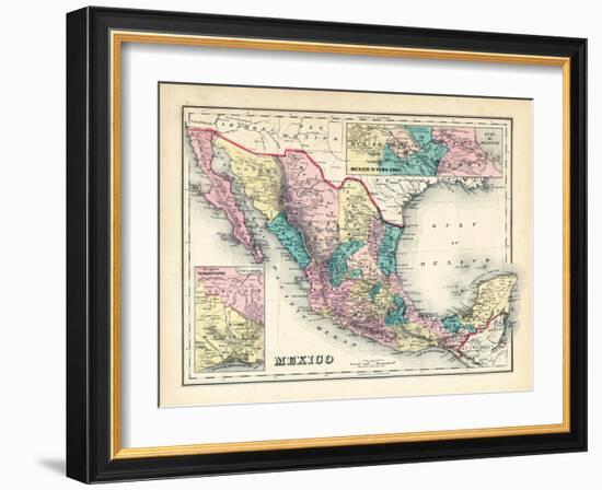 1876, Mexico, Panama, North America-null-Framed Giclee Print