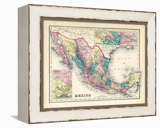 1876, Mexico, Panama, North America-null-Framed Premier Image Canvas