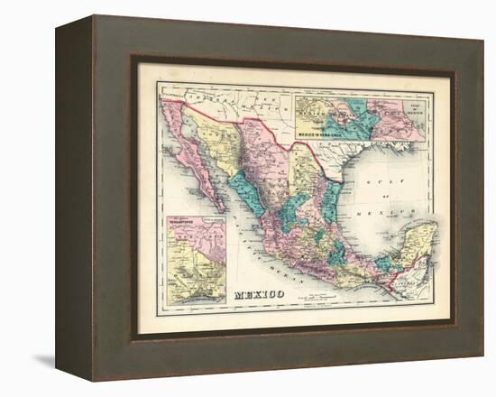 1876, Mexico, Panama, North America-null-Framed Premier Image Canvas