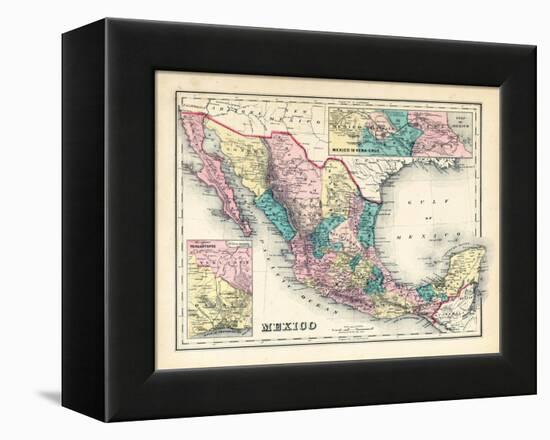 1876, Mexico, Panama, North America-null-Framed Premier Image Canvas