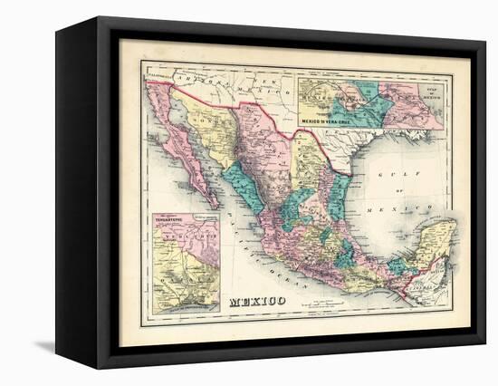 1876, Mexico, Panama, North America-null-Framed Premier Image Canvas