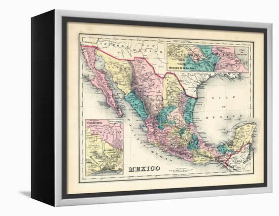 1876, Mexico, Panama, North America-null-Framed Premier Image Canvas