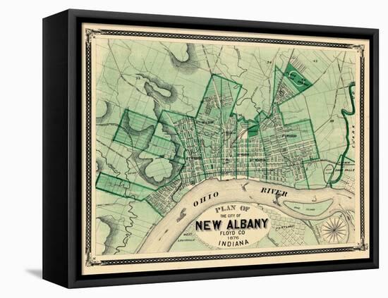 1876, New Albany City, Indiana, United States-null-Framed Premier Image Canvas