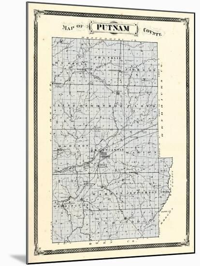 1876, Putnam County, Indiana, United States-null-Mounted Giclee Print