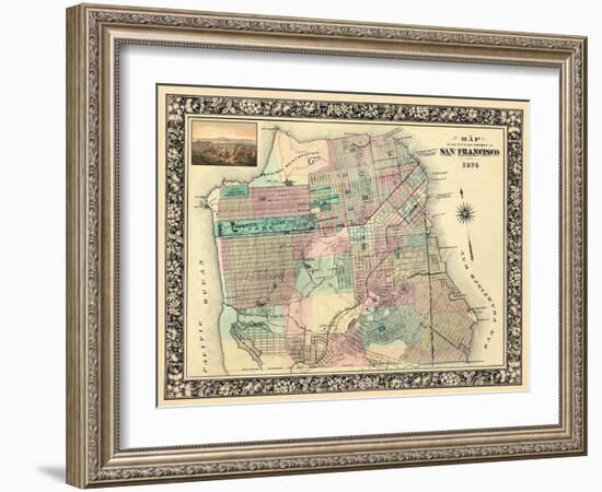 1876, San Francisco 1876, California, United States-null-Framed Giclee Print