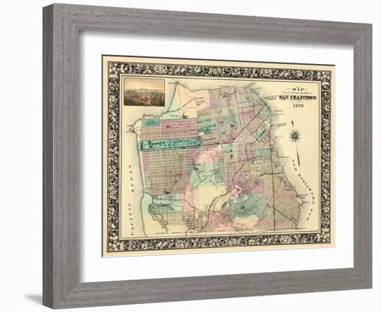 1876, San Francisco 1876, California, United States-null-Framed Giclee Print