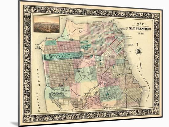 1876, San Francisco 1876, California, United States-null-Mounted Giclee Print