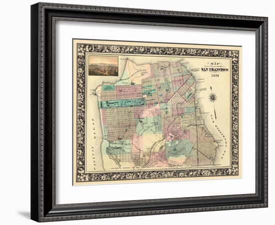 1876, San Francisco 1876, California, United States-null-Framed Giclee Print