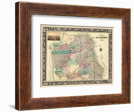 1876, San Francisco 1876, California, United States-null-Framed Giclee Print