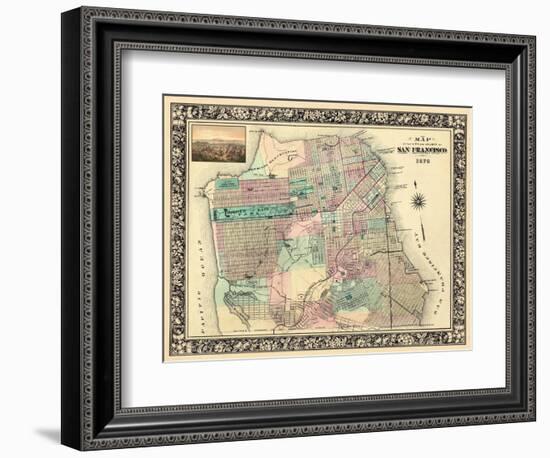 1876, San Francisco 1876, California, United States-null-Framed Giclee Print