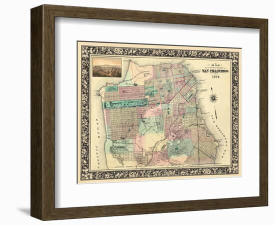 1876, San Francisco 1876, California, United States-null-Framed Premium Giclee Print