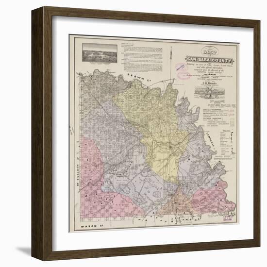 1876, San Saba County 1876, Texas, United States-null-Framed Giclee Print