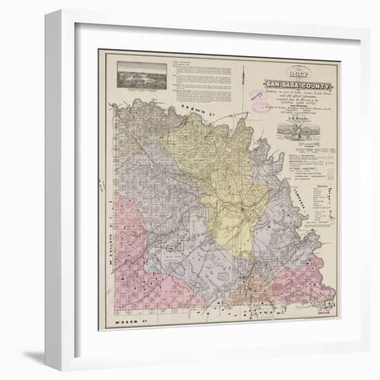 1876, San Saba County 1876, Texas, United States-null-Framed Giclee Print