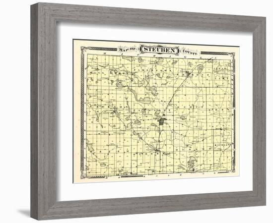 1876, Steuben County, Indiana, United States-null-Framed Giclee Print