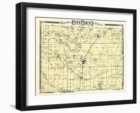 1876, Steuben County, Indiana, United States-null-Framed Giclee Print