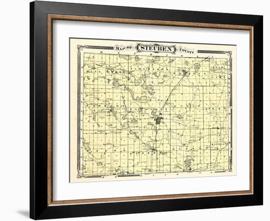 1876, Steuben County, Indiana, United States-null-Framed Giclee Print